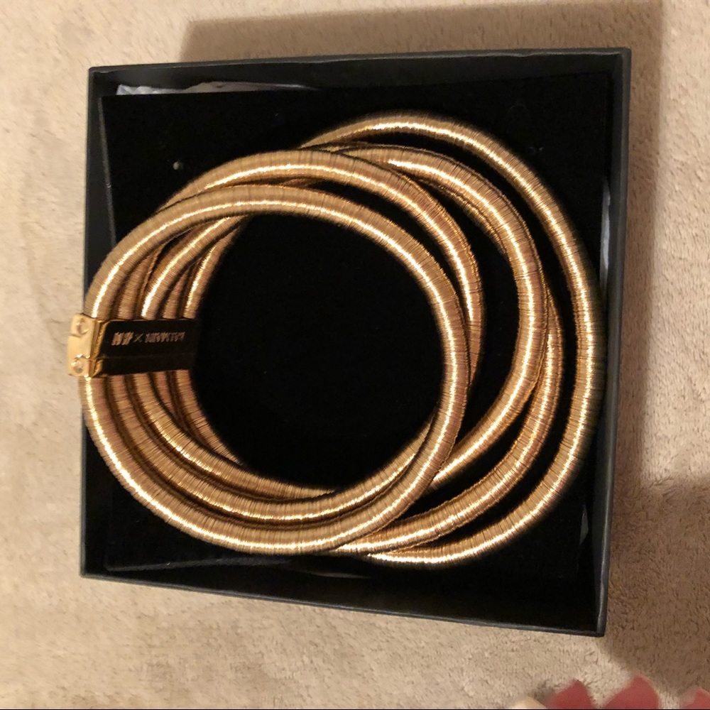 Balmain x H&M gold necklace choker